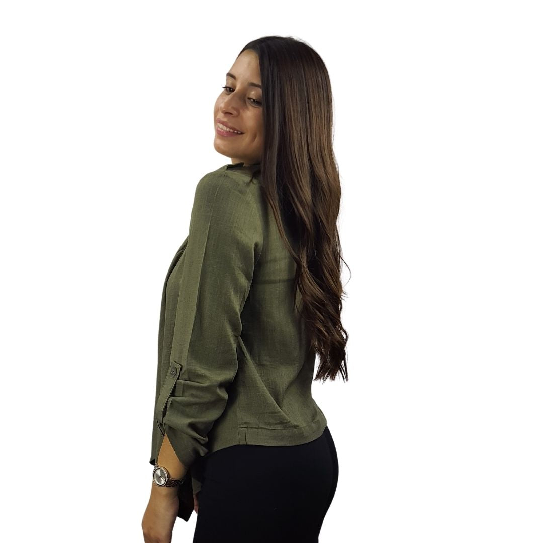 Blazer  Vero Moda Verde Style LANNA L/S BLAZER(CR)