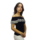 Blusa Vero Moda Negro  Style FANCY S/L KNIT(NL)