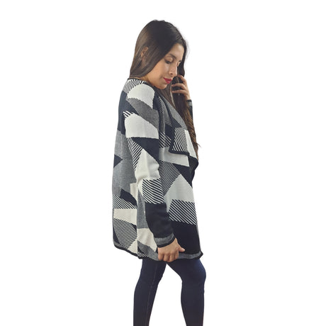 Tapado Vero Moda Negro Style LURY SQUARE NASH L/S KNIT CARDIGAN(VMC-M