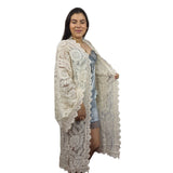 Bata de Pijama Vero Moda Beige Style LAUGH L/S ROBE(HOMEWEAR)