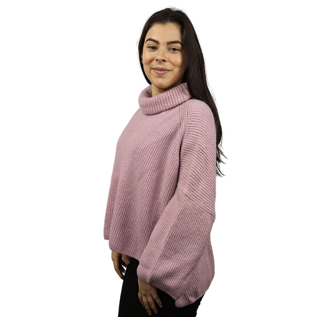 Sweater Vero Moda Rosado Vieja Style SANDY L/S KNIT(VMC-UR)