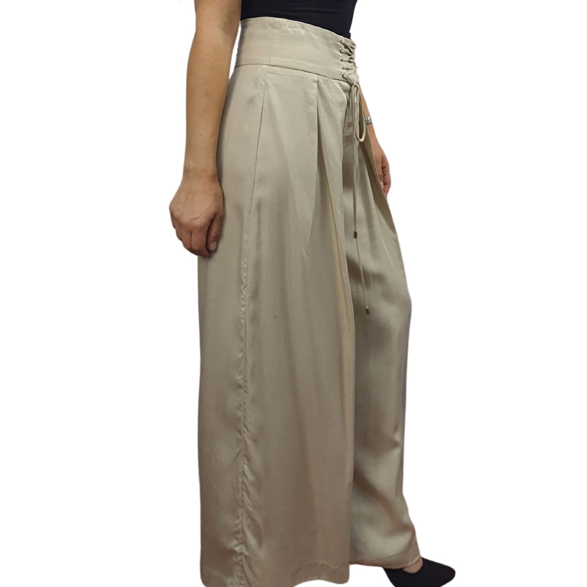 Pantalon Vero Moda Beige Style ARIA SOFT 9/10 LOOSE PANTS(VMC-NC)