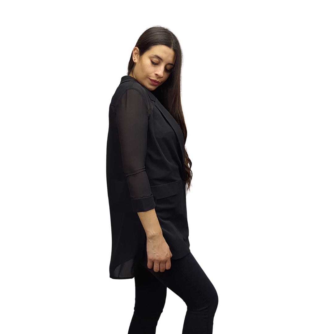 Blazer Vero Moda Negro Style DELI 3/4 BLAZER(MP)