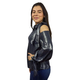 Blusa Vero Moda Gris Style SHINING L/S WOVEN TOP(VMC-LL)