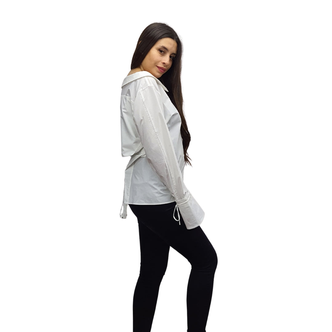 Blusa Vero Moda Blanco Style ALPINE L/S SHIRT(FL)