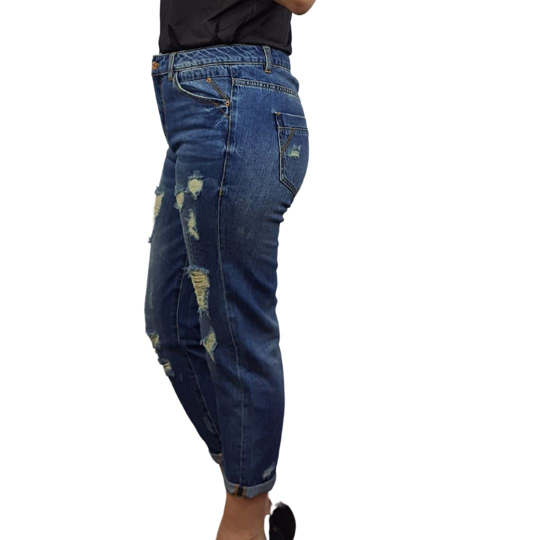 Jeans Vero Moda Azul Style JOURNEY 9/10 BOYFRIEND JEANS(CR)