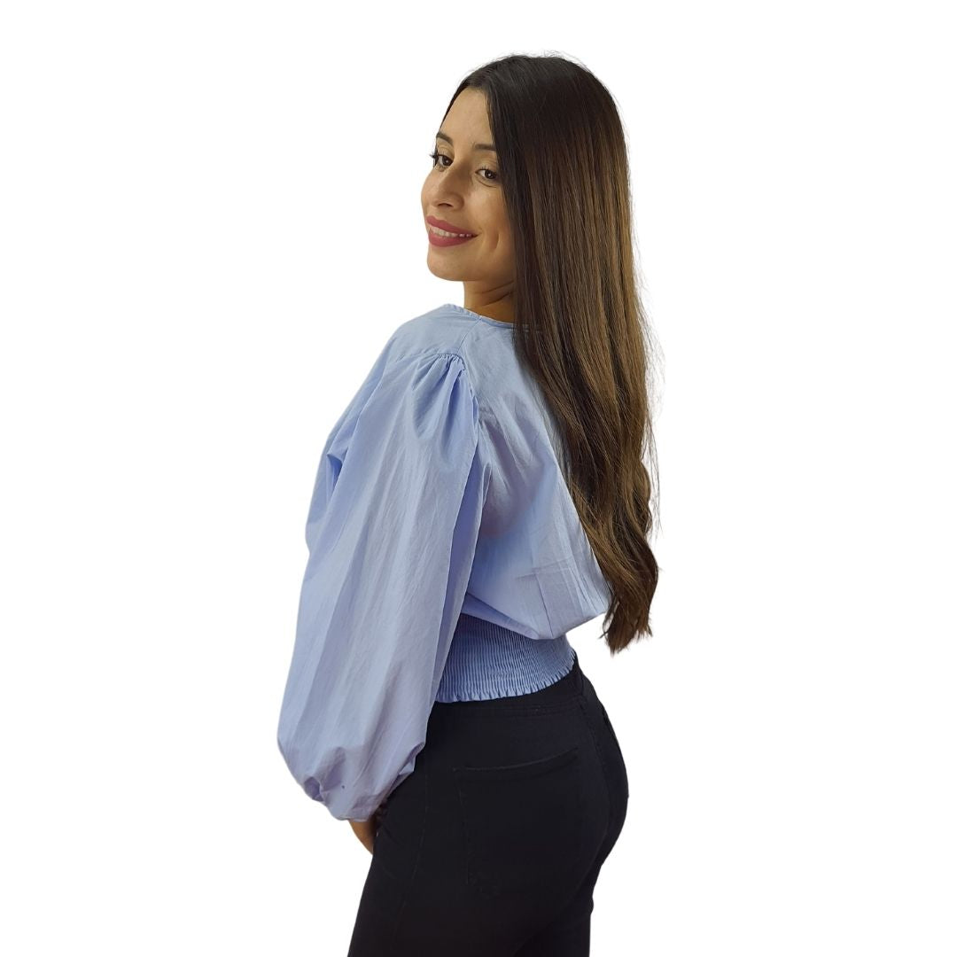 Blusa Vero Moda Celeste Style COMET 3/4 TOP(SL)