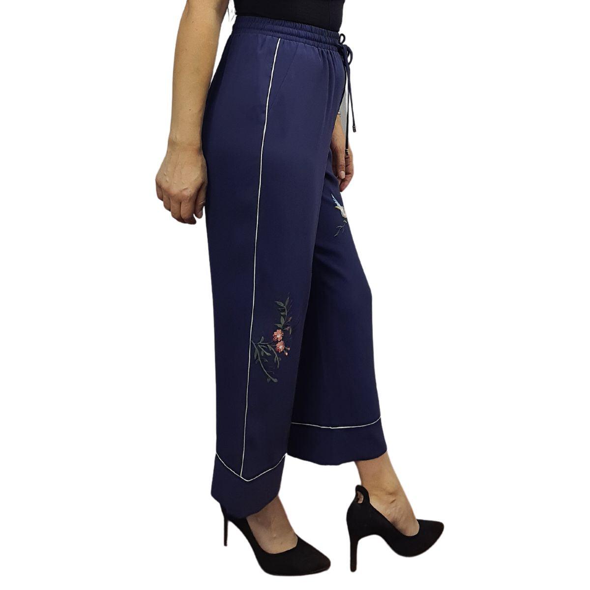 Pantalon Vero Moda Azul Oscuro Style MARRY 9/10 WIDE PANTS(NR)