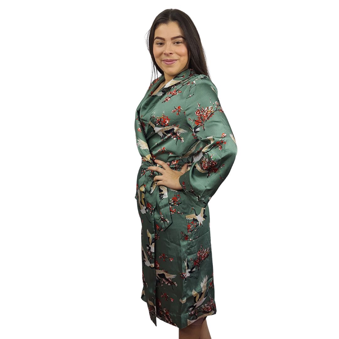 Bata de Pijama Vero Moda Verde Style HENRY L/S ROBE(HOMEWEAR)