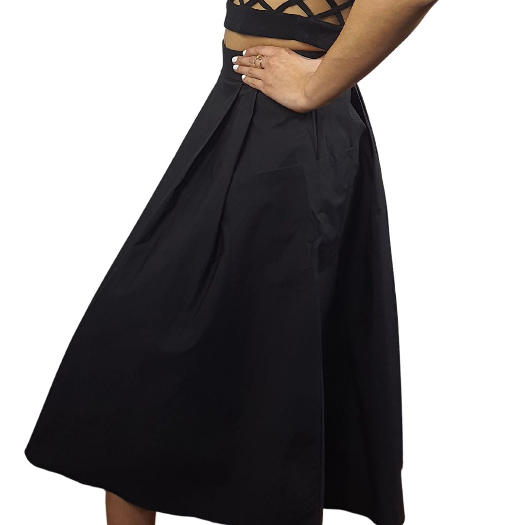 Falda Vero Moda Negro Style DANA MIDI SKIRT(MM)