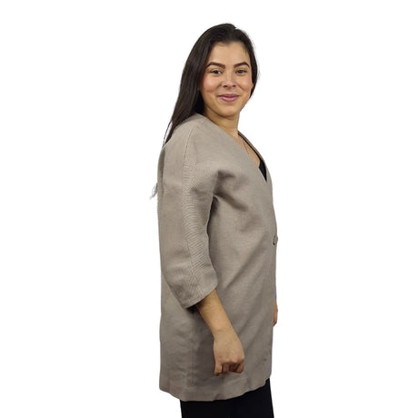 Blazer Vero Moda Beige Oscuro  Style COCO 3/4 SWEAT COAT(VMC-MM)