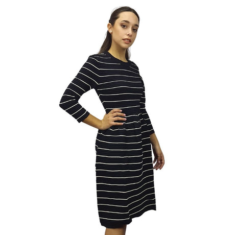 Vestido Vero moda Negro Style PANSY 3/4 KNIT DRESS(PM-ET-2)