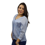 Blusa Vero Moda Azul Claro Style MARK 3/4 TOP(TP)