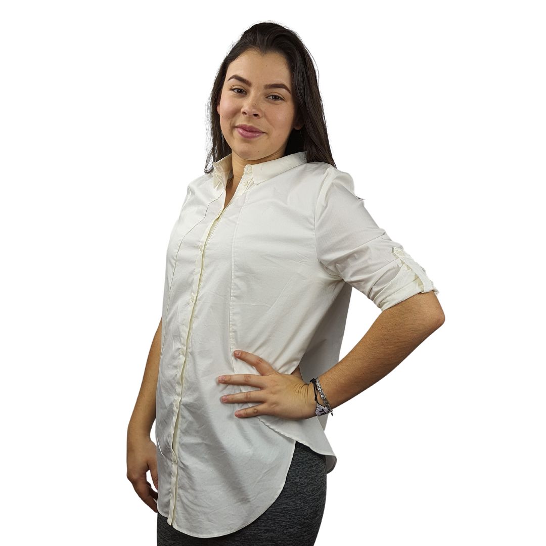 Blusa Vero Moda Blanca Style PENNY 3/4 SHIRT(PM)