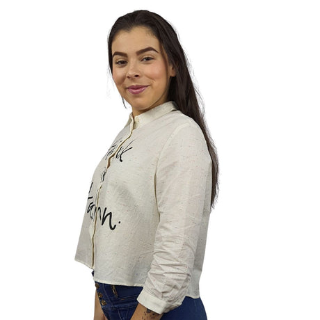 Blusa Vero Moda Beige Style LAYZ ALEX 3/4 SHIRT(MW-CT-3)