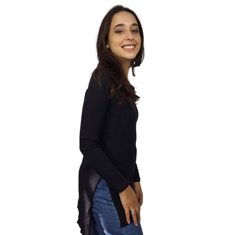 Blusa Vero Moda Negro  Style PALOMA L/S KNIT(VMC-BN-EC-2)