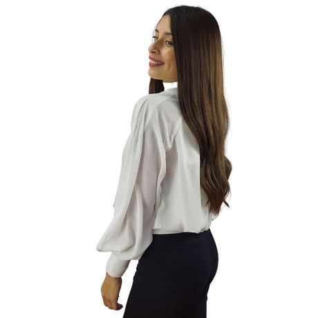 Blusa Vero Moda Blanca Style AVRIL L/S WOVEN TOP(VMC-PF)
