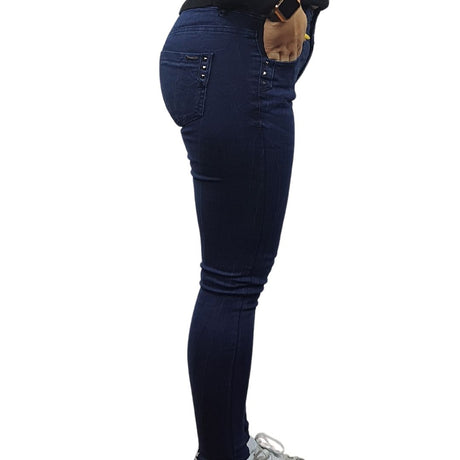 Jeans Vero Moda Azul Oscuro Style IDA 9/10 MID WAIST X-SLIM JEANS(PM-EC-1)