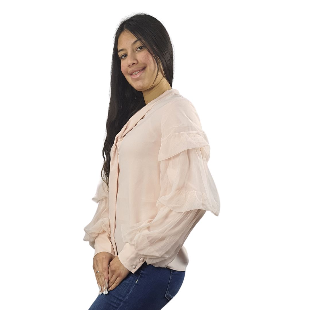 Blusa Vero Moda Rosa Vieja Style NADA L/S SHIRT(VMC-DR)