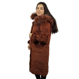 Parka Vero Moda Marron Style CHOICE PATCH 3/4 DOWN COAT-OR
