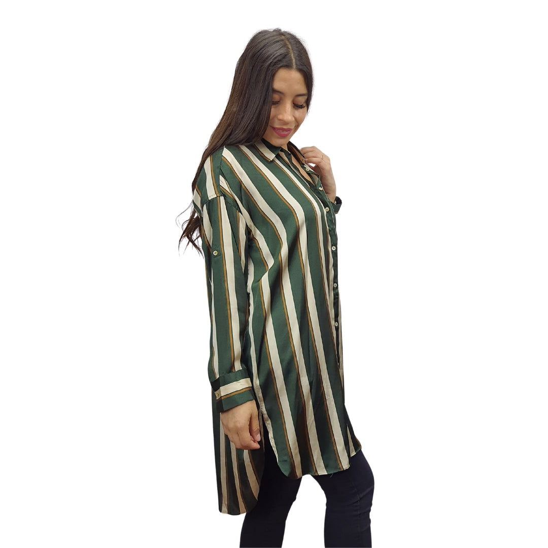 Blusa Vero Moda Verde Oscuro Style KAMA L/S SHIRT(FL)