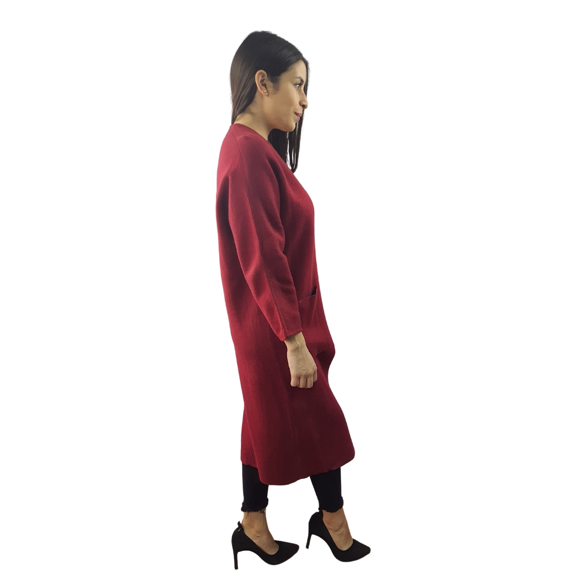 Tapado Vero Moda Burdeo Style MIMAMO 9/10 KNIT CARDIGAN(VMC-NL)