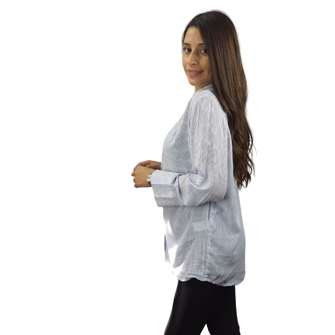 Blusa Vero Moda Azul Style ARCTIC 3/4 SHIRT(FL)