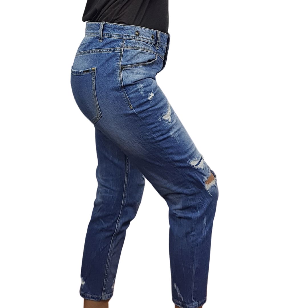 Jeans Vero Moda Azul Claro Style WINNI 7/8 BOYFRIEND JEANS(BN-ET-2)