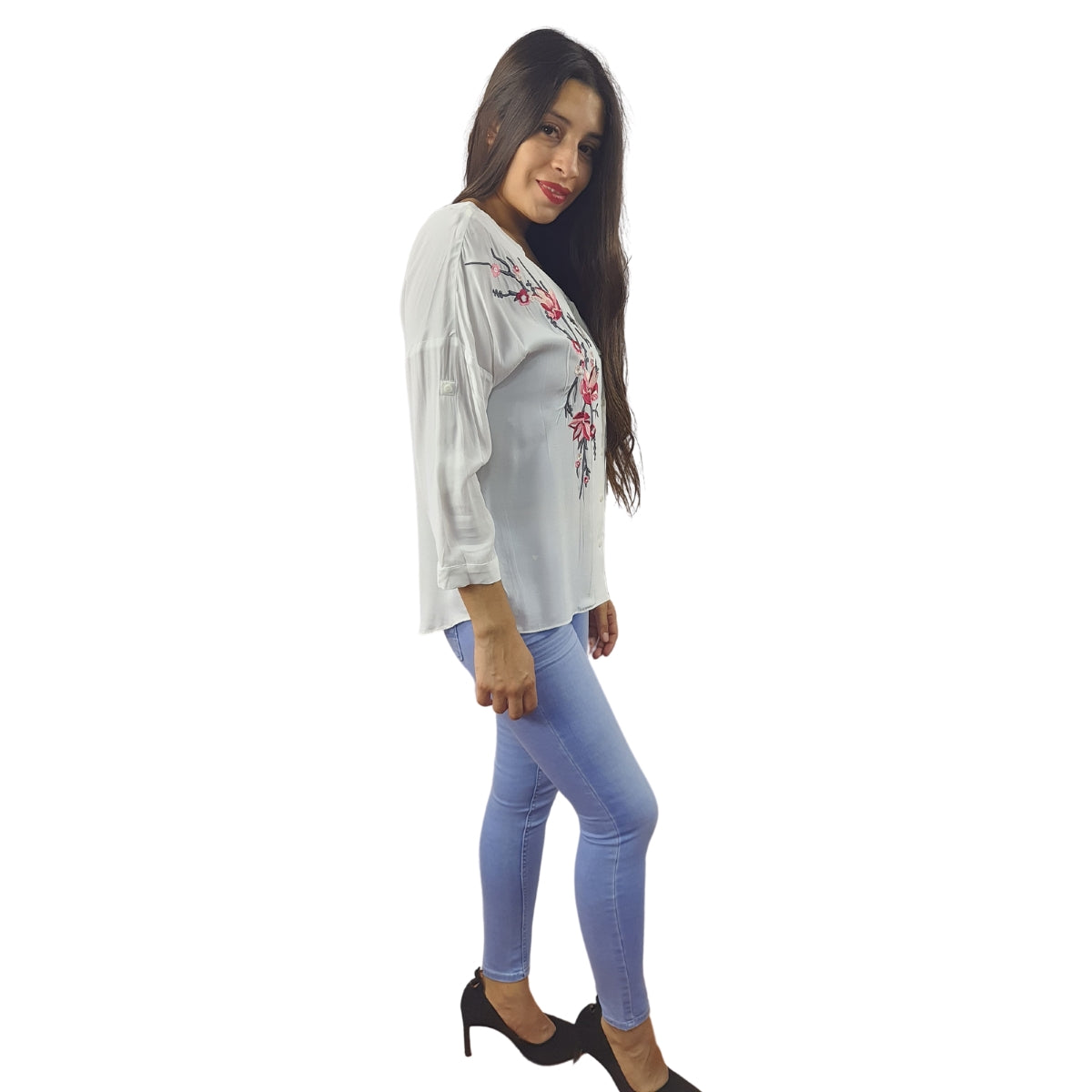 Blusa Vero Moda Blanco Style JUDY TINA 3/4 SHIRT(NN)