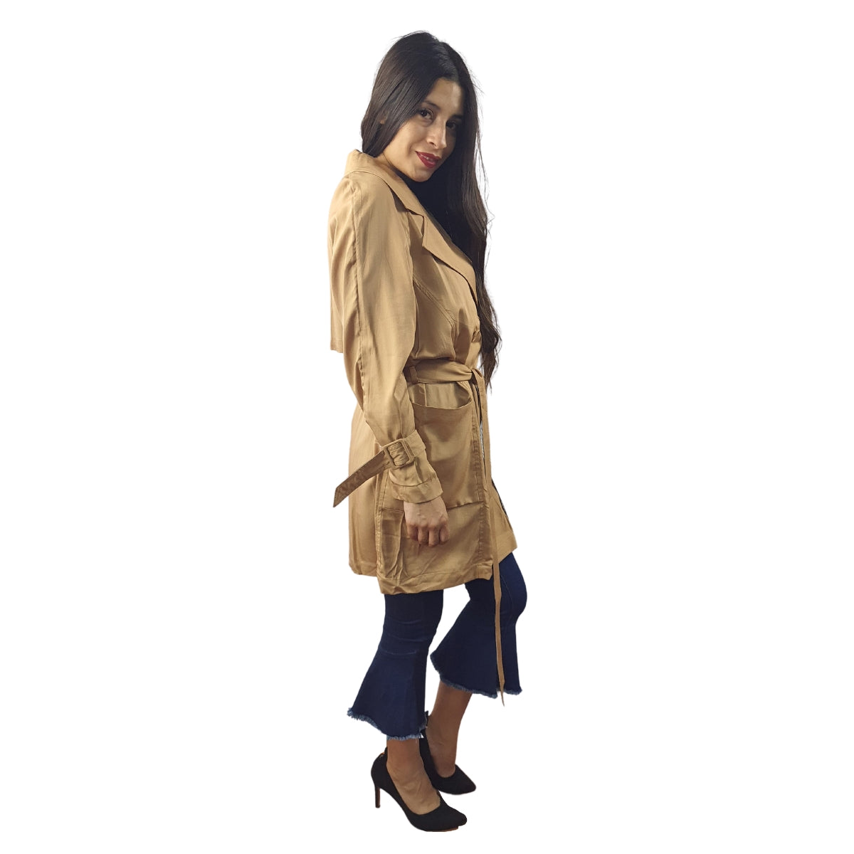 Blazer Vero Moda Beige Oscuro Style GRAN L/S COAT(LL)