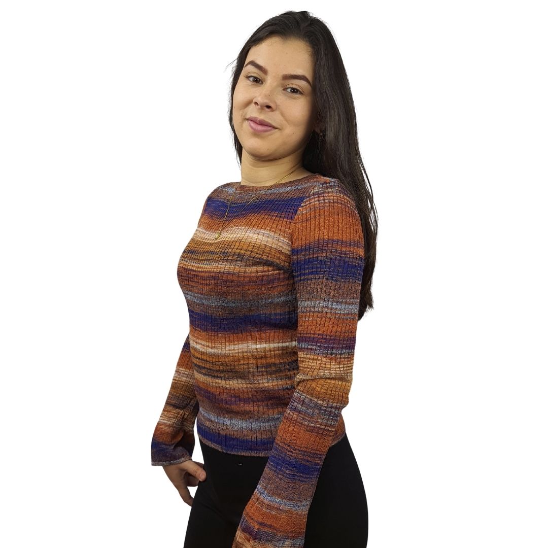 Blusa Vero Moda Multicolor Style SARAH L/S KNIT(EL)