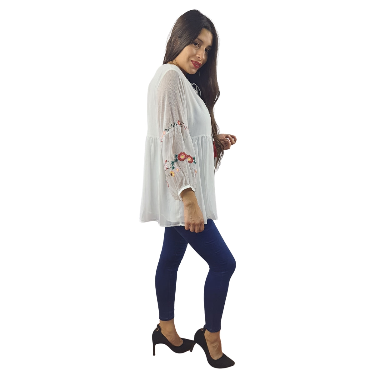 Blusa Vero Moda Blanco Style DEW 3/4 SHIRT(NN)