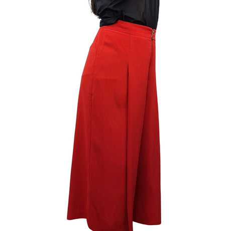 Pantalon Vero Moda Rojo Style CARLA 7/8 WIDE PANTS(TP-ET-3)