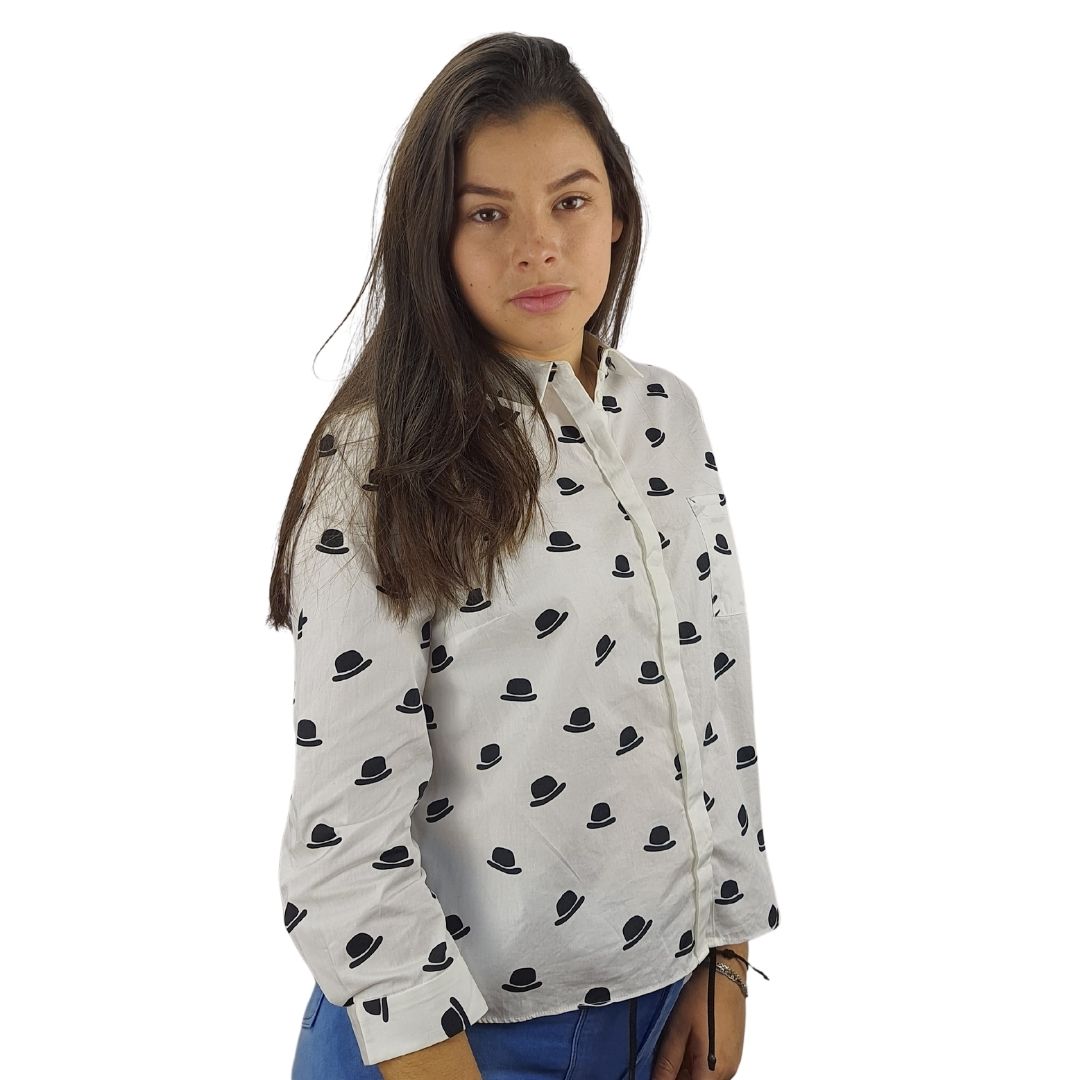 Blusa Vero moda Blanco Style TEMPHA HEAT 3/4 SHIRT(PM-CT-2)