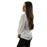 Blusa Vero  Moda Blanca Style SUNNY 3/4 WOVEN TOP(VMC-DR)