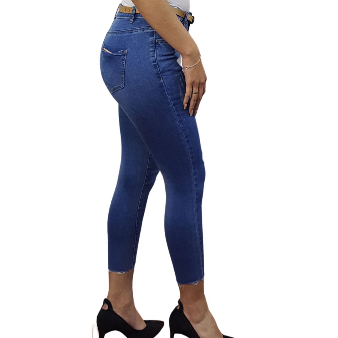 Jeans Vero Moda Azul Claro Style COMPLEXION 7/8 HW X-SLIM JEANS(SL)