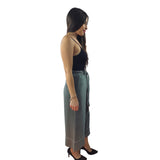 Pantalon Vero Moda Verde Claro Style CAMILLE 7/8 WIDE PANTS(TP)