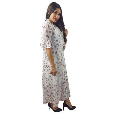 Vestido Vero Moda Blanco Style VAV 1/2 LONG SHIRT SET(NN)