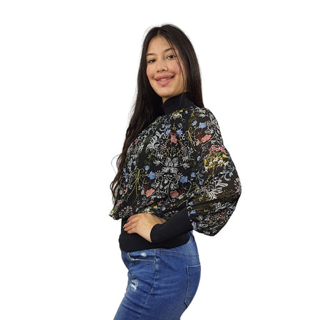 Blusa Vero Moda Negro Style JENNIFER L/S TOP(DR)