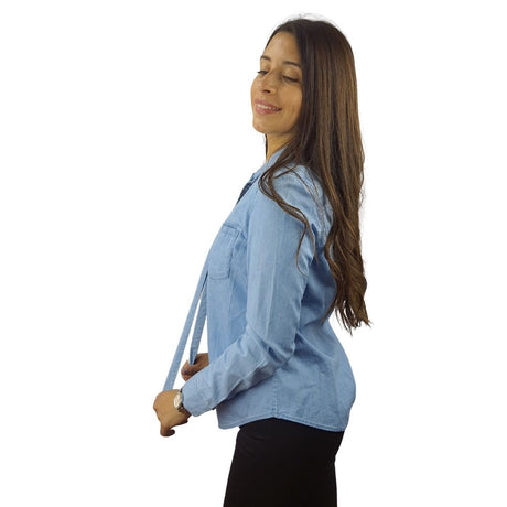 Camisa Veromoda Azul  Style BOAT L/S DENIM SHIRT(RN)