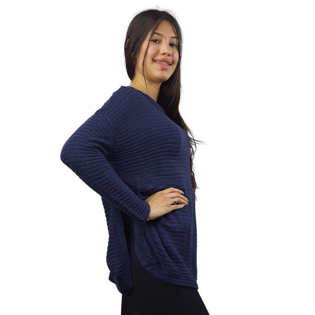 Sweater Vero Moda Azul Oscuro Style MIKA L/S KNIT(PM-EC-1)