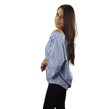 Blusa Vero Moda Azul Style BRIDGE 3/4 SHIRT(FL)