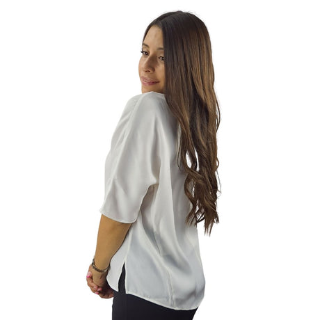 Blusa Vero Moda Blanco Style PAUL 1/2 WOVEN TOP(VMC-MM)