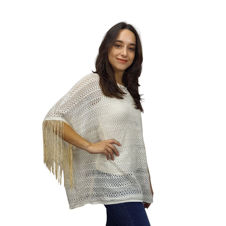Blusa Vero moda Blanco Style KATE S/S KNIT SET(EL)