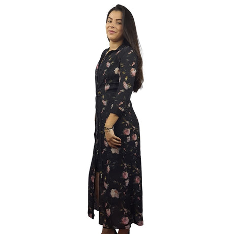 Vestido Vero Moda Negro Style SUZY 3/4 LONG SHIRT SET(RN)