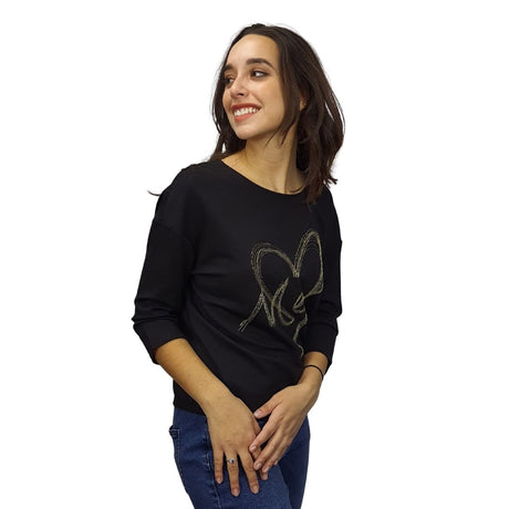 Blusa Vero Moda Negro Style JOANNA 3/4 TOP(MM)