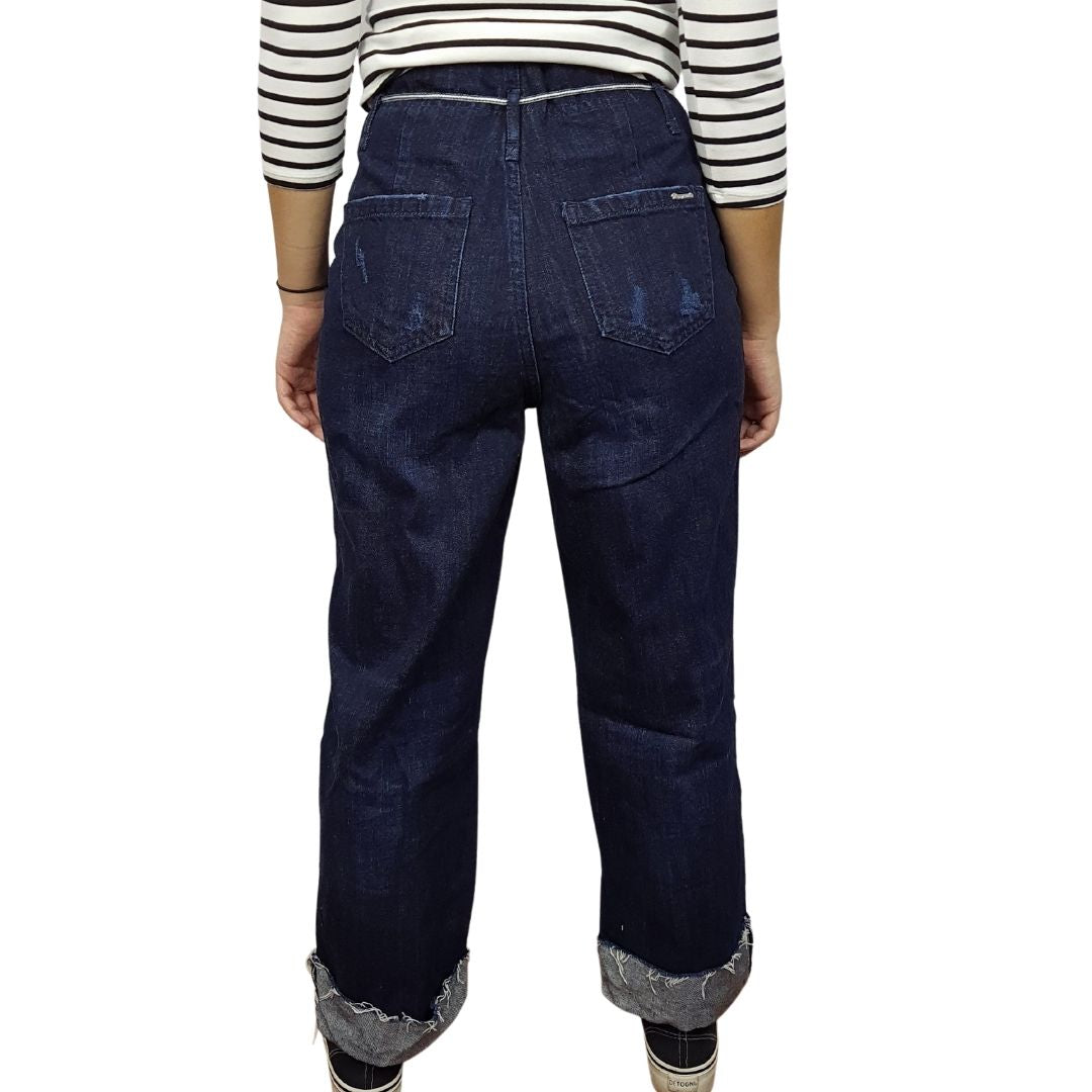 Pantalon Vero Moda Azul Style JUDY 7/8 HW LOOSE JEANS(CP)