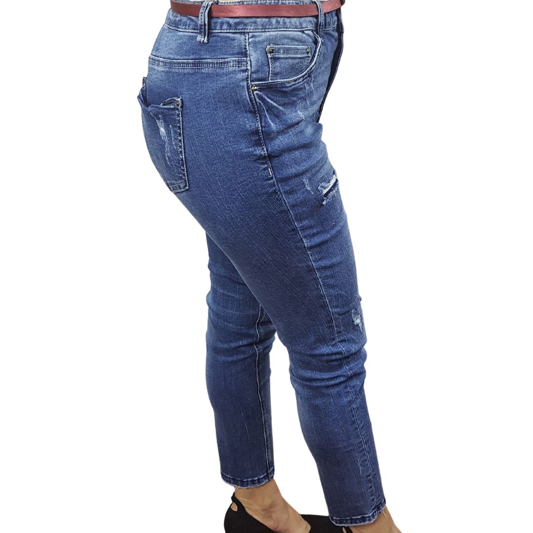 Jeans Vero Moda Azul Style PLANT 9/10 MW X-SLIM JEANS(RN)