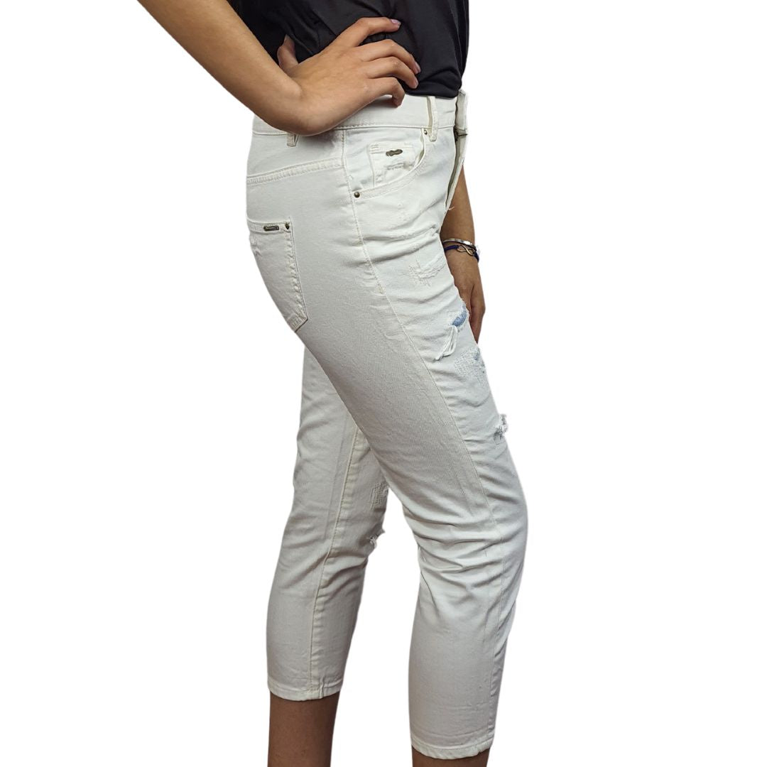Jeans Vero Moda Blanco Style GLAZE 7/8 BOYFRIEND JEANS(TP)