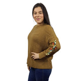 Sweater Vero Moda Marron Style ROSE L/S KNIT(VMC-UR)